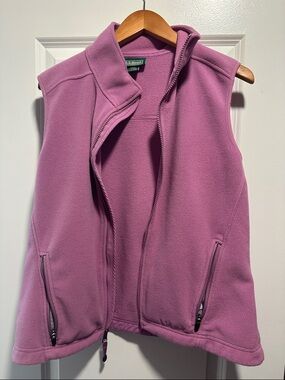 L.L. Bean Pink Lavender Fleece Vest